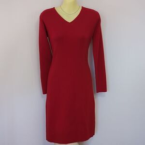 Ralph Lauren Dress Lipstick Red Knit NWT SP